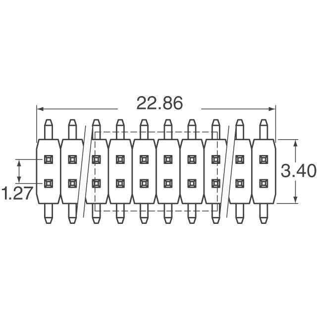 20021121-00036T4LF Amphenol ICC (FCI)  Headers Male Pins